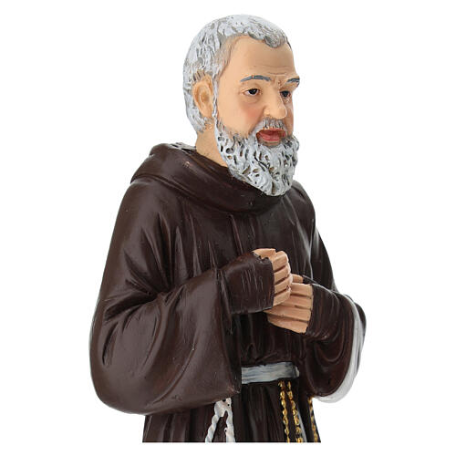 Statua Padre Pio da Pietrelcina resina 20 cm 6