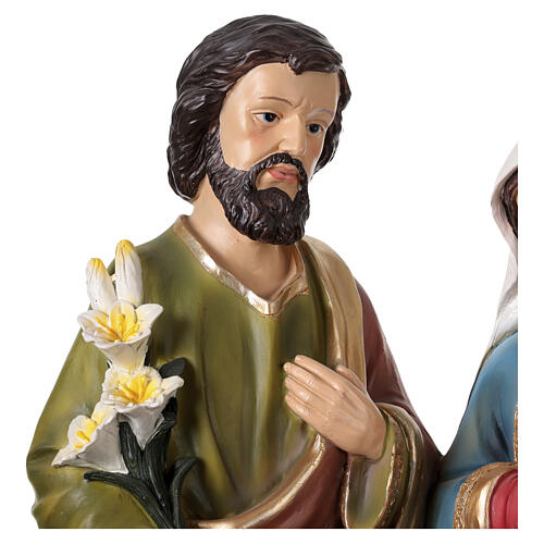 Holy Family, 25x14x8 in, coloured resin 6