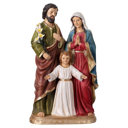 Sainte Famille 60x35x20 cm résine colorée 1