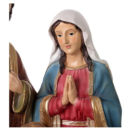 Sainte Famille 60x35x20 cm résine colorée 5