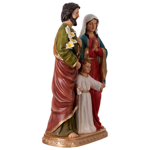 Sacra Famiglia 60x35x20 cm resina colorata 5