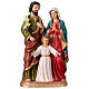 Sacra Famiglia 60x35x20 cm resina colorata s1