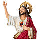 Heiligstes Herz Jesu – bemalte Statue aus Resin, 30 cm s2