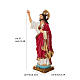 Sacred Heart of Jesus Statue 30 cm painted resin s3