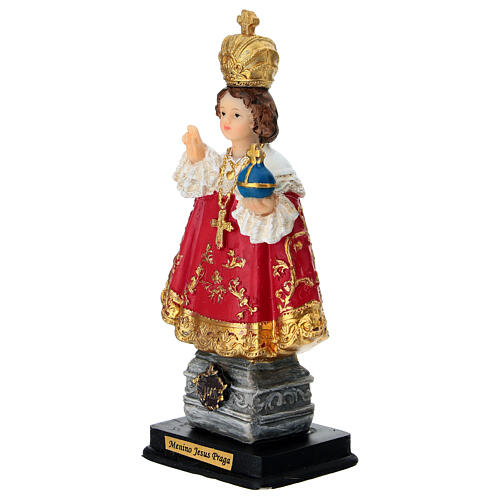 Niño Jesús de Praga 14 cm resina pintada 2