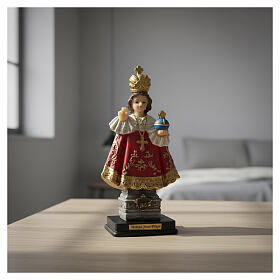Enfant Jésus de Prague 14 cm résine peinte