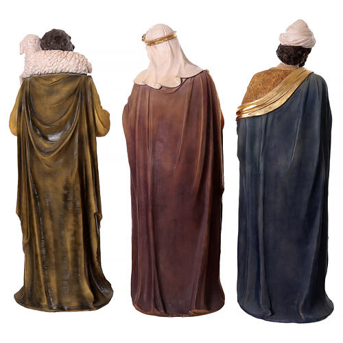 Krippenfiguren-Set, 11-teilig – für 120 cm Krippe, farbig gefasstes Resin 15