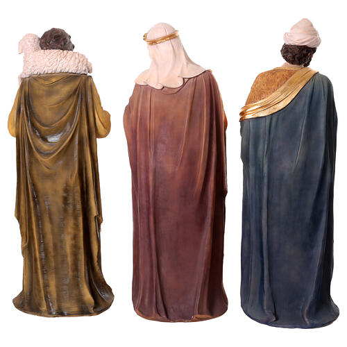 Presepe completo 120 cm resina 11 soggetti da interno 16