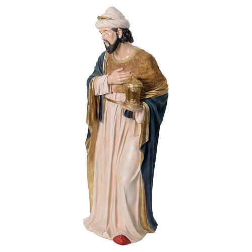 Presepe completo 120 cm resina 11 soggetti da interno 13