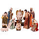 Presepe completo 120 cm resina 11 soggetti da interno s1