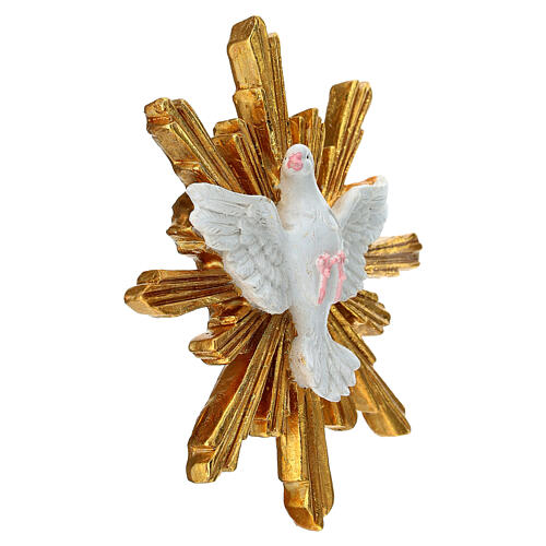 White dove of the Holy Spirit, 5 in, painted resin 4