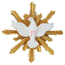 Colomba dello Spirito Santo 12 cm resina dipinta