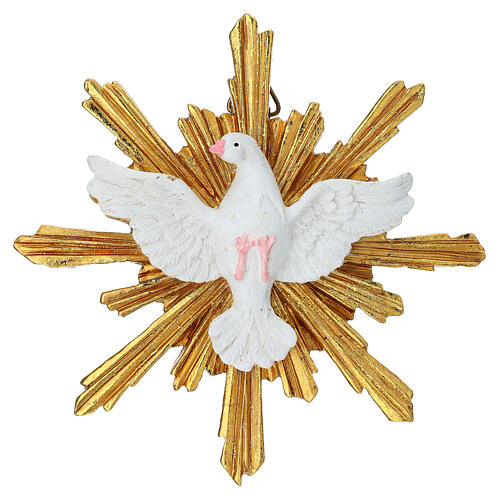Colomba dello Spirito Santo 12 cm resina dipinta 1