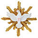 Colomba dello Spirito Santo 12 cm resina dipinta s1