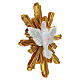 Colomba dello Spirito Santo 12 cm resina dipinta s2