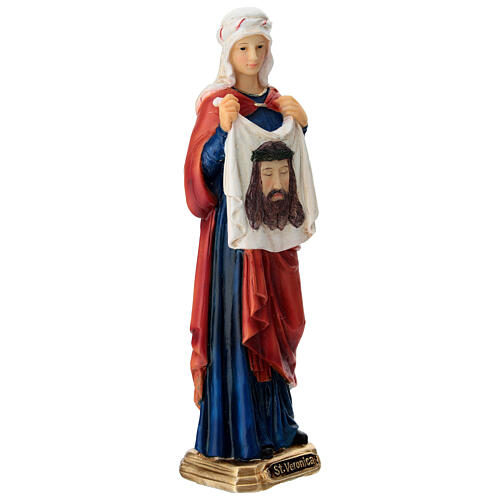 Saint Veronica Statue 20 cm painted resin 5