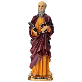 Saint Bartholomew statue, 12 in, painted resin