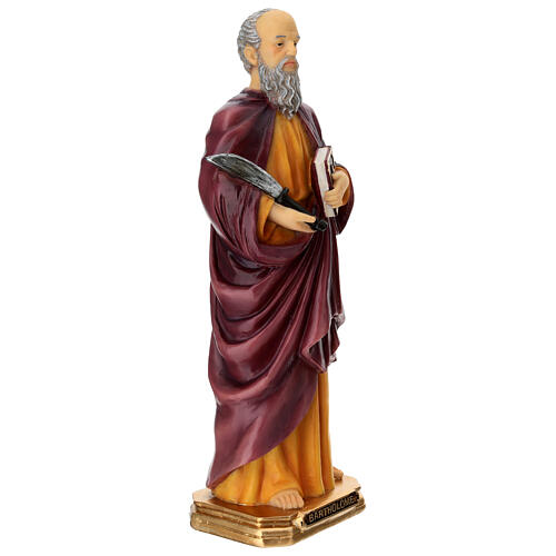 Figura Świętego Bartłomieja 30 cm, malowana żywica 6