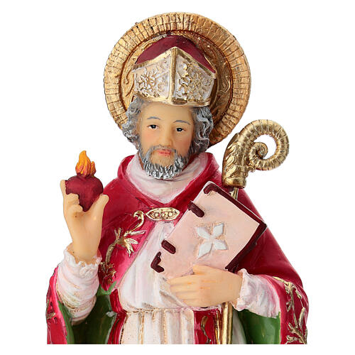 São Agostinho resina 20 cm pintado à mão 4