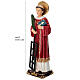Hand-painted 12-inch resin statue of St. Lawrence s3
