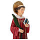 Estatua San Lorenzo resina 30 cm pintada a mano s6
