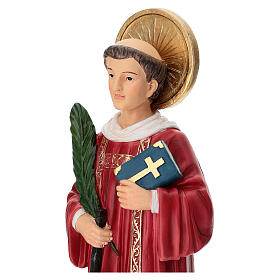 Statua San Lorenzo resina 30 cm dipinta a mano