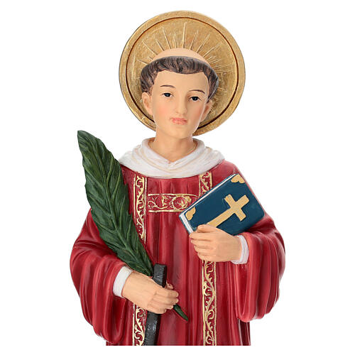 Statua San Lorenzo resina 30 cm dipinta a mano 4