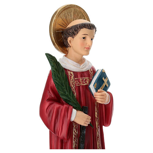 Statua San Lorenzo resina 30 cm dipinta a mano 6