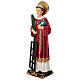 Statua San Lorenzo resina 30 cm dipinta a mano s5