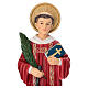 Saint Lawrence statue in hand painted resin, 30 cm s6