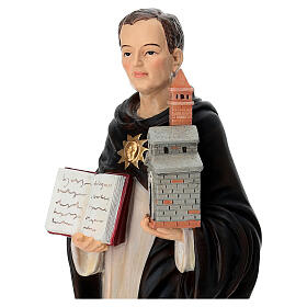 Statua San Tommaso d'Aquino 30 cm resina dipinta
