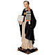 Statua San Tommaso d'Aquino 30 cm resina dipinta s5