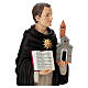Statua San Tommaso d'Aquino 30 cm resina dipinta s6