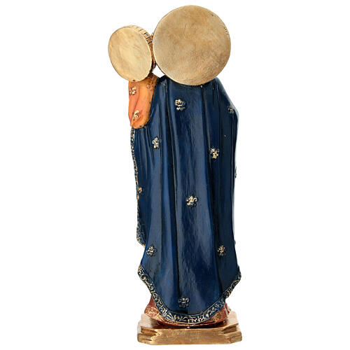 Virgen de Czestochowa con Niño 20 cm resina pintada 7