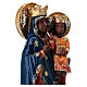 Madonna di Czestochowa con bambino 20 cm resina dipinta s4