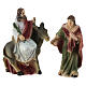 Ingresso a Gerusalemme Gesù 5 cm Presepe Pasquale resina dipinta s1
