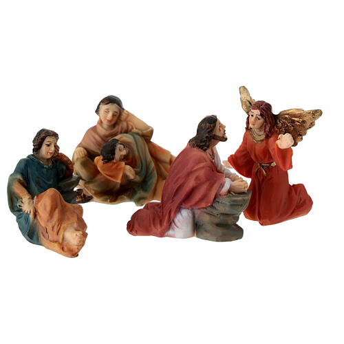 Appearance of Jesus for 5 cm Easter Creche in hand-painted resin 1