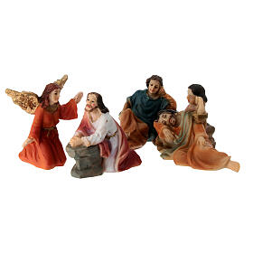 Apparition de Jésus 5 cm Crèche de Pâques en résine peinte