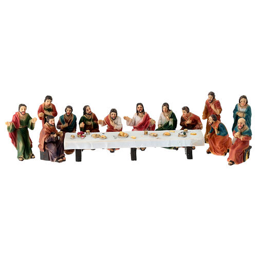 Cène 5 cm Crèche de Pâques résine peinte 1