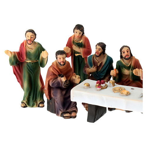 Cène 5 cm Crèche de Pâques résine peinte 3