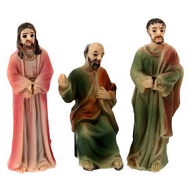 Condamnation de Jésus Caïphe Barabbas 5 cm résine peinte