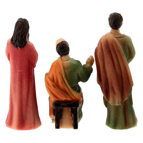 Condamnation de Jésus Caïphe Barabbas 5 cm résine peinte 3