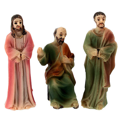 Condanna Gesù Caifa Barabba 5 cm Presepe Pasquale resina dipinta 1