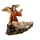 Deposition of Jesus with angel for 5 cm painted resin Easter Creche s3