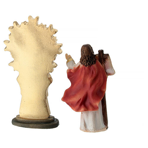 Resurrezione Gesù 5 cm Presepe Pasquale resina dipinta 4