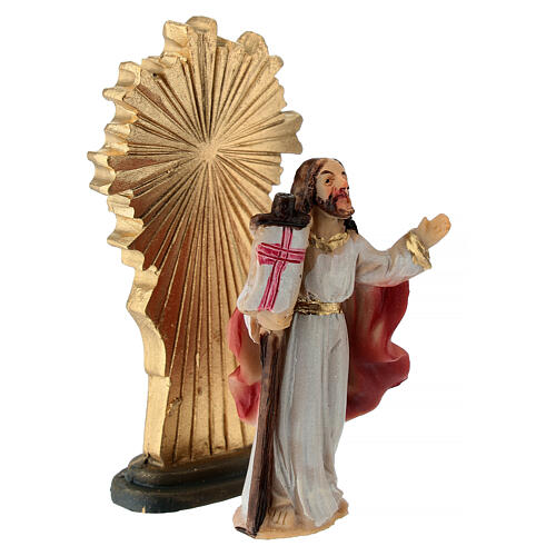 Jesus Resurrection 5 cm Easter Nativity painted resin 3