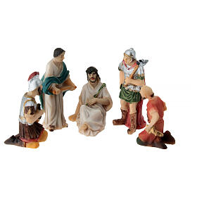 Coronazione di spine Gesù 5 cm Presepe Pasquale resina dipinta