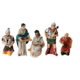 Coronazione di spine Gesù 5 cm Presepe Pasquale resina dipinta