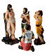 Flagellazione Gesù 5 cm Presepe Pasquale resina dipinta s2