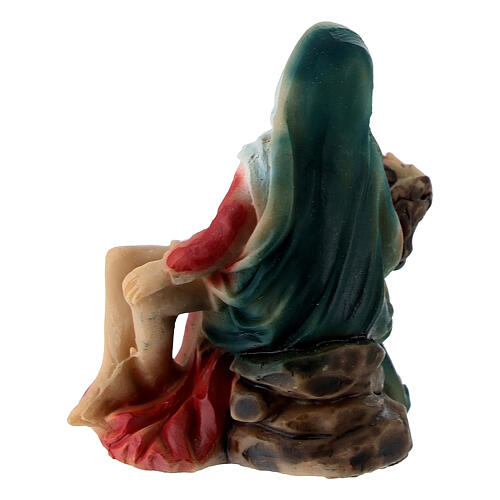 Deposizione Gesù dalla Croce 5 cm Presepe Pasquale resina dipinta 4